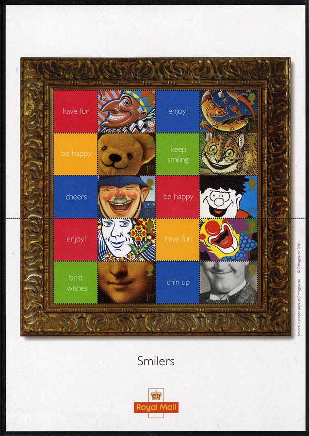2001 GB - LS5 - "Smiles" Smiler Sheet (20) ** Small Bends**